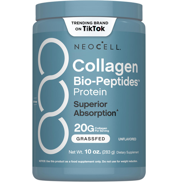NeoCell Collagen Bio-Peptides Powder | 10oz | Super Hair, Skin, and Nails