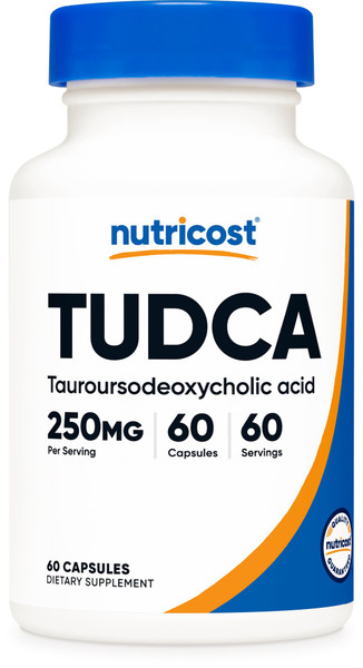 Nutricost Tudca 250mg, 60 Capsules (Tauroursodeoxycholic Acid) - Premium Quality