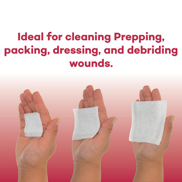 Dealmed 2’’ x 2’’ Sterile Gauze Pads (100 Count) Disposable and Individually Wrapped Medical Gauze Pads, Wound Care Product for First Aid Kit and Medical Facilities (Case of 24)