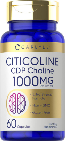 Carlyle Citicoline CDP Choline 1000mg | 60 Capsules