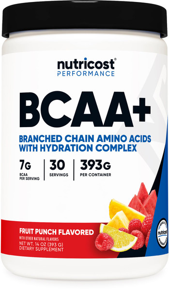 Nutricost BCAA + Hydration Powder (Fruit Punch) 30 Servings