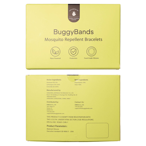BuggyBands Mosquito Repellent Bracelets for Adults & Kids, 4 Pack DEET-Free Natural Bug Repellent Silicone Bands – Waterproof, Skin-Friendly Wristbands for Outdoor, Camping, Hiking, Travel