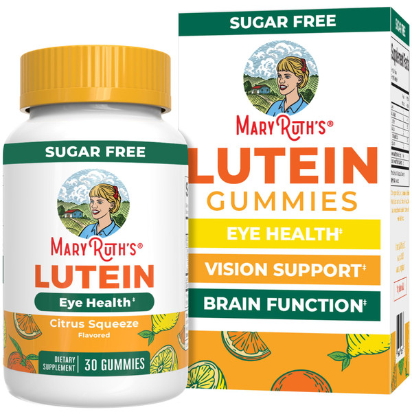 MARYRUTH'S Lutein Gummies with Zeaxanthin | Lutein & Zeaxanthin Supplement | Eye Health | Blue Light Filtering | Vision Support | Adult Eye Supplement for Visual Function | Non-GMO & Vegan | 30 Count