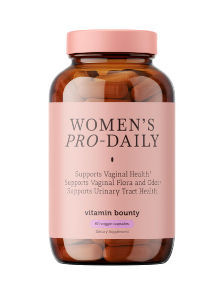 Vitamin Bounty Pro-Daily Vaginal Probiotics for Women – 10 Billion CFU, 5 Strains with Cranberry & Prebiotics – Womens Probiotic for pH Balance, Digestive, Yeast & Urinary Support – 60 Capsules