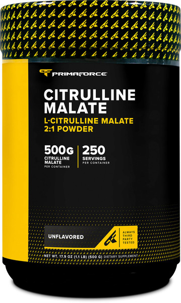 PrimaForce L-Citrulline Malate Powder (Unflavored) 500 Grams, 2:1 Powder