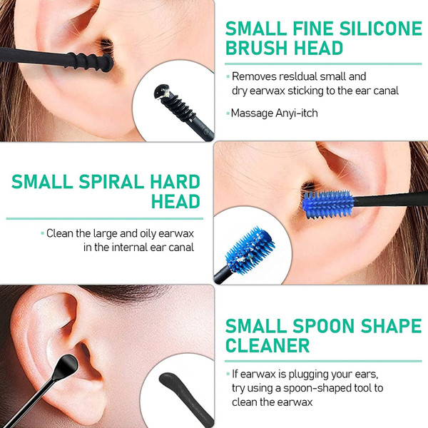 Ear Vacuum Wax Removal Tool, 6 Levels Electric Strong Suction Ear Vacuum Wax Remover, USB Charge Ear Cleaner Ear Wax Vacuum, Ear Wax Suction Remover Device for Adults and Kids