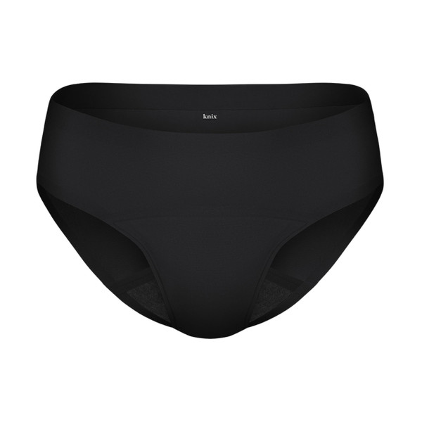 KNIX Super Leakproof Bikini - Period Underwear for Women - Machine Washable, Reusable - Black, X-Small (1 Pack)