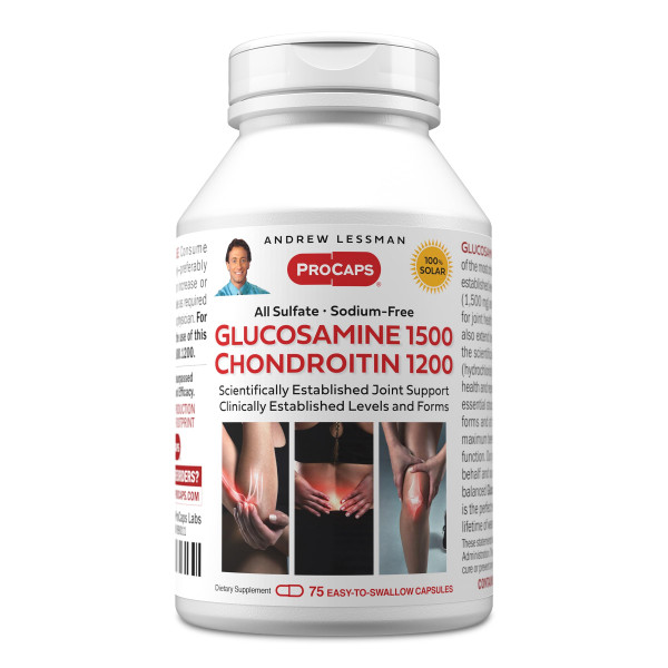 ANDREW LESSMAN Glucosamine 1500 Chondroitin 1200-75 Capsules