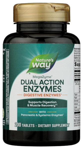 Nature's Way Mega-Zyme, Pancreatic & Systemic Enzymes, 200 Tablets