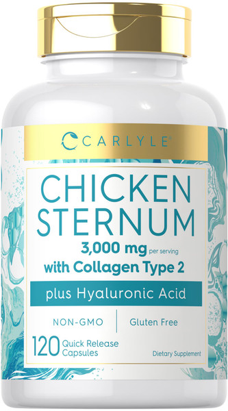 Carlyle Chicken Sternum Collagen Type 2 | 3000mg | 120 Capsules