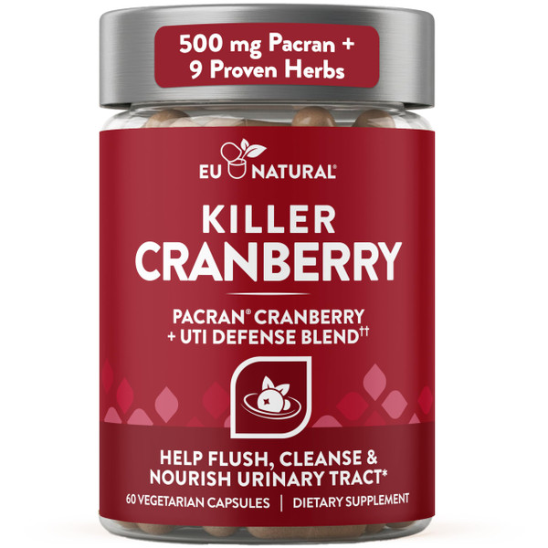 Cranberry Pills for Women - UTI Defense Blend - 60 Fast-Acting Capsules