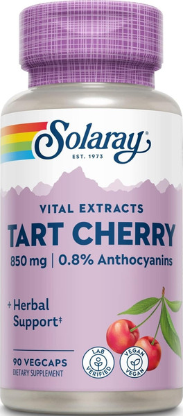 Solaray Tart Cherry Fruit Extract 850 mg, 90 VegCaps