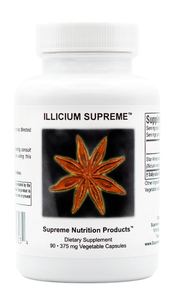 Supreme Nutrition Illicium, 90 Pure Star Anise Vegetarian Capsules