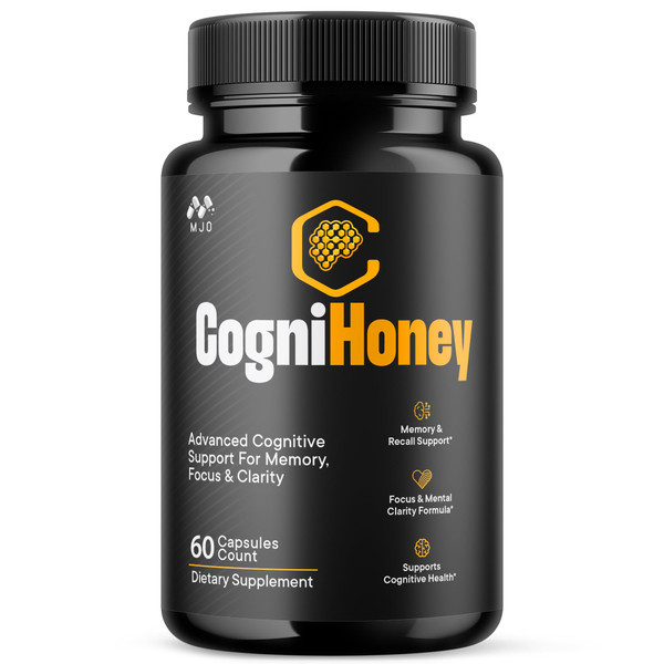 CogniHoney Capsules, Official CogniHoney Supplement Formula (60 Capsules)