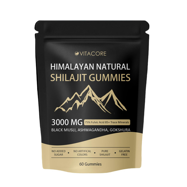 Vitacore Himalayan Shilajit Gummies with Fulvic Acid, 60 Count