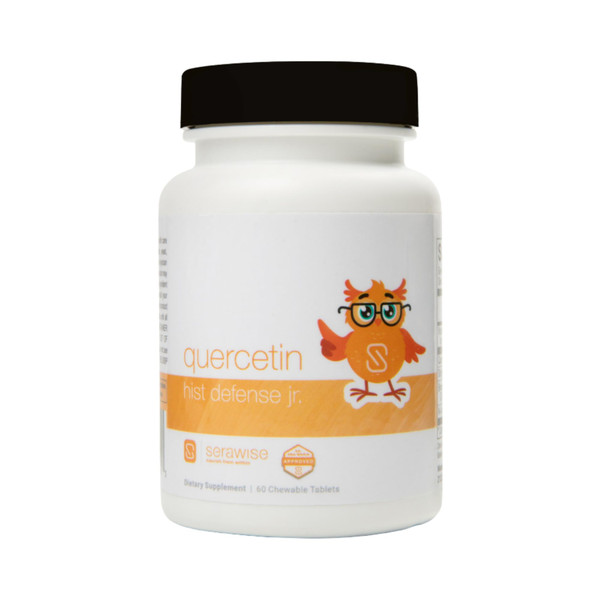 Serawise Quercetin Hist Defense Jr. By Dr. Ana Maria Temple | Natural Seasonal Support for Kids | With Quercetin, Stinging Nettle, Bromelain, NAC and Vitamin C | 60 Chewable Tablets