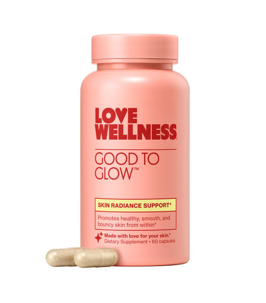 Love Wellness Good to Glow| Collagen, Biotin, Vitamin C, E, Zinc| 60 Count