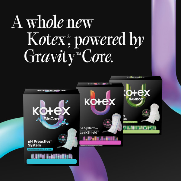 Kotex Ultra Thin Overnight Pads with Wings, Extra Heavy Absorbency, 102 Count (3 Packs of 34) (Packaging May Vary)