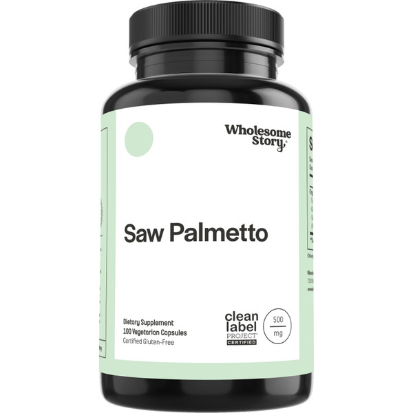 Saw Palmetto for Men and Women | Saw Palmetto Extract & Powder Blend | Hormonal Balance, Urinary Health & Androgen Support | Support Hair, Skin, and Nail Health | 500mg Capsules | 100 Day Supply