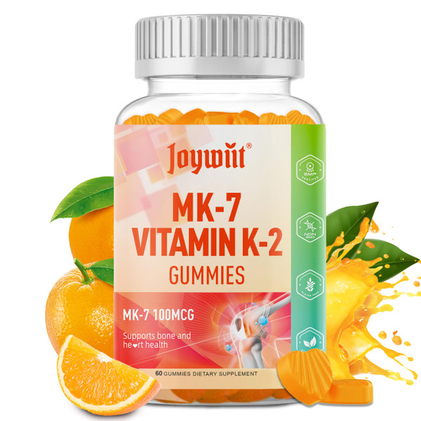 Vitamin K2 MK-7 Gummies 100mcg, Extra Strength K2 Vitamin Supplement