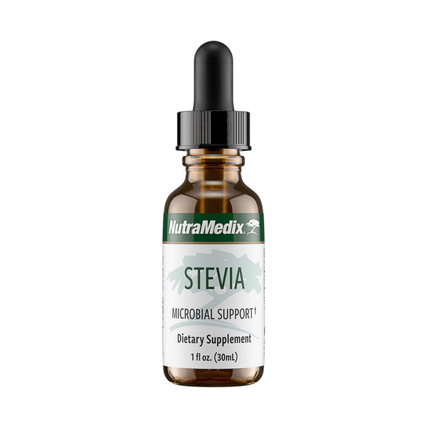 NutraMedix Stevia - Bioavailable Liquid Stevia Leaf Extract Drops for Microbial Support - Sugar Alternative with Microbial Support Properties - Low-Carb, No Added Sugar (1 oz / 30 ml)