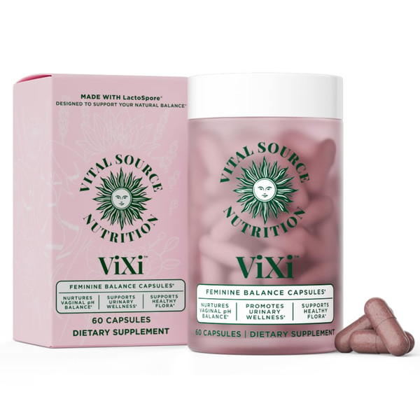 Vital Source Nutrition - Feminine Balance Capsules - Vaginal Wellness & pH Support - with LactoSpore, Cranberry + Pineapple Fruit Powder -Supports Urinary Wellness & Healthy Flora -30 Servings