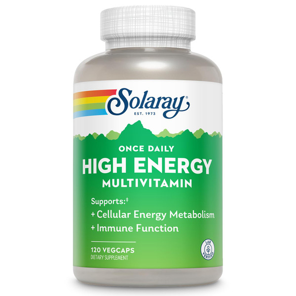 SOLARAY Once Daily High Energy Multivitamin, 120 VegCaps