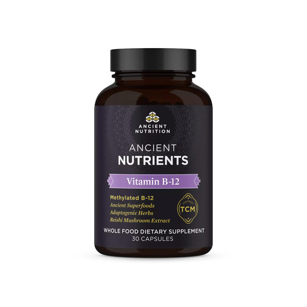 Ancient Nutrition Methylated Vitamin B12 Supplement, Supports Energy