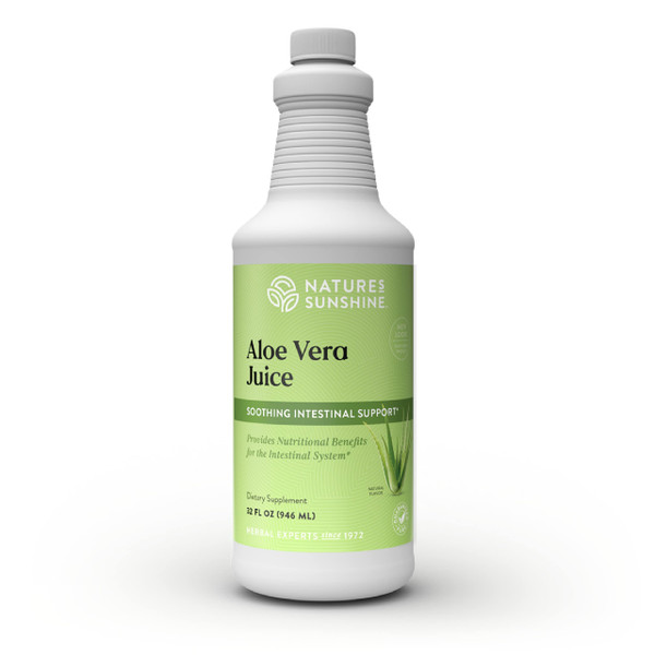 Nature's Sunshine Aloe Vera Juice Dietary Supplement – Soothing Intestinal Support, Inner Leaf Concentrate, 32 fl. oz.