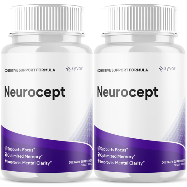 (2 Pack) Neurocept Capsules, Official Neurocept Supplement (120 Capsules)