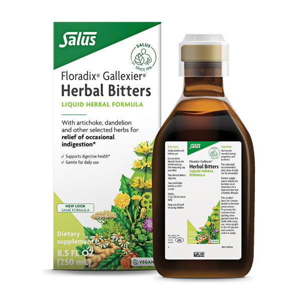 Floradix Gallexier Herbal Bitters, Digestive Support, Vegan, 8.5 fl oz
