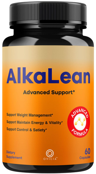 Alkalean Capsules - Official Alka Lean Pills Advanced Premium Weight Support for Maximum Strength with All Natural Ingredients Vitamins for Overall Health & Wellness, 60 Capsules for 1 Month
