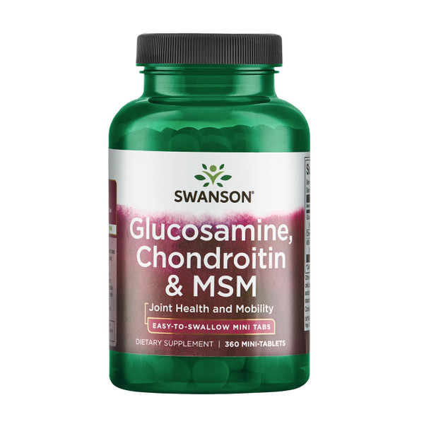 Swanson Glucosamine, Chondroitin & MSM, 360 Mini-Tablets