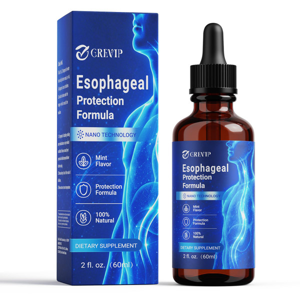 GREVIP Nano Esophageal Relief Drops Containing Slippery Elm Bark