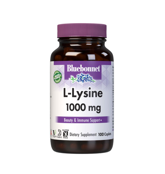 BlueBonnet Nutrition L-Lysine 1000 mg, 100 Caplets