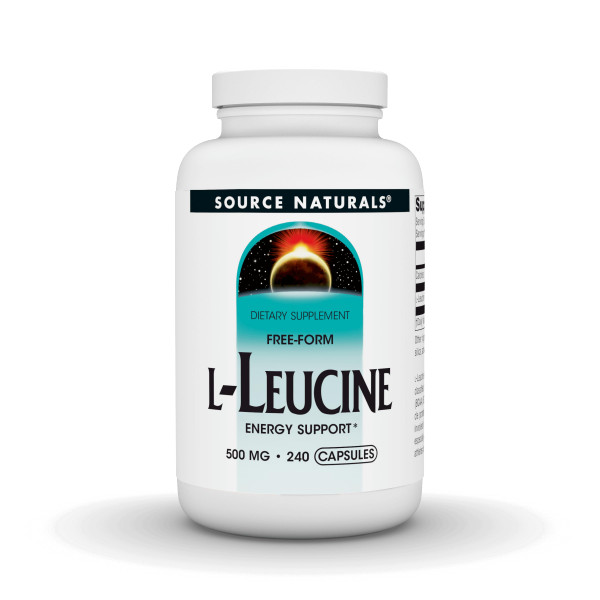 Source Naturals, Free Form L-Leucine - 500 mg -240 Capsules