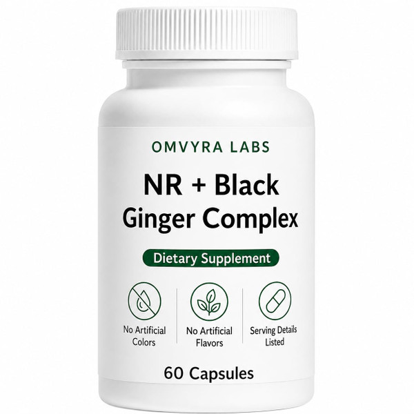 Omvyra Labs Black Ginger Complex, 60 Capsules