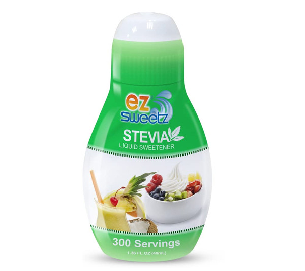 EZ-Sweetz (3-Pack 1.36oz - Liquid De-Bittered Stevia Sweetener 300 Servings/Bottle)