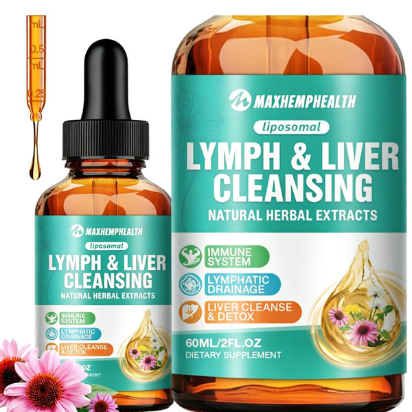 Liposomal Lymphatic Drainage Drops, Lymphatic Drainage Supplements - 60ML
