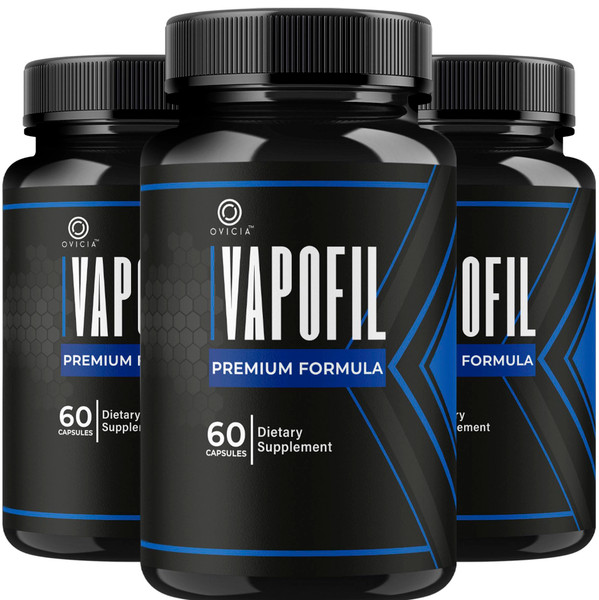 (3 Pack) Vapofil Capsules - Official Vapofill Pills Advanced Premium Formula Support Maximum Strength, All Natural Ingredients Vitamins For Overall Health & Wellness Reviews, 180 Capsules For 3 Months