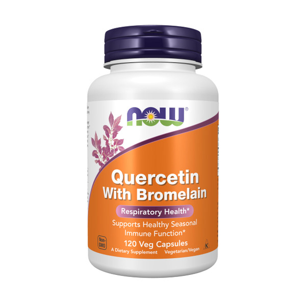 NOW Foods - Quercetin with Bromelain - 120 Vegetable Capsule(s)