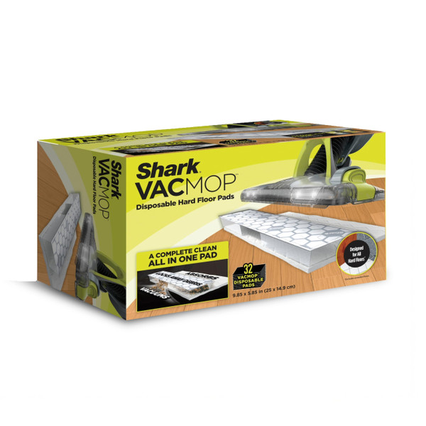 Shark VACMOP Disposable Hard Floor Pad Refills, 32 Count, VMP32