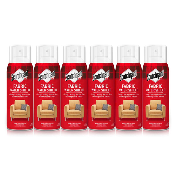 Scotchgard Fabric Water Shield, Water Repellent Spray for Fall and Winter Clothing and Holiday Household Upholstery Items, Long-Lasting Protection, Water Repellent for Winter Fabric, Six 10 oz Cans