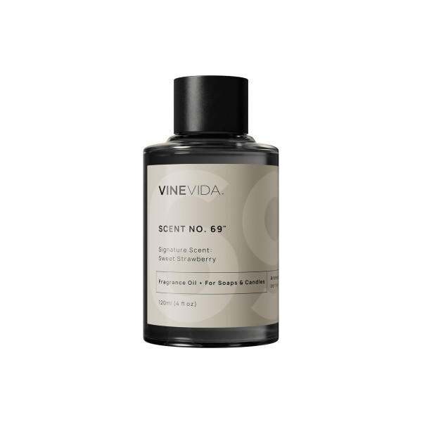 VINEVIDA [4oz] Sweet Strawberry Fragrance Oil for Soap Making Scents for Candle Making, Perfume Oils, Soy Candles, Home Scents Oil Diffusers, Bath Scent Bomb Oils, Linen Spray, Lotions, Car Freshies
