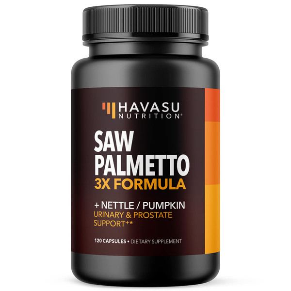 Saw Palmetto for Men, DHT Blocker and Prostate Health Supplement, 120 Count