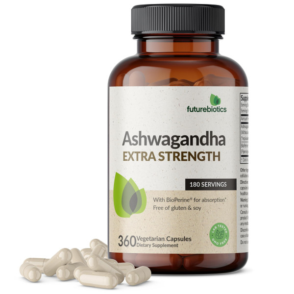 Futurebiotics Ashwagandha Extra Strength Stress & Mood Support 360 Capsules