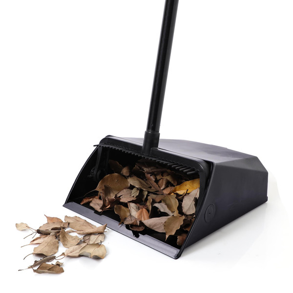 Eyliden Large Commercial Dustpan with Comb Teeth, Upright