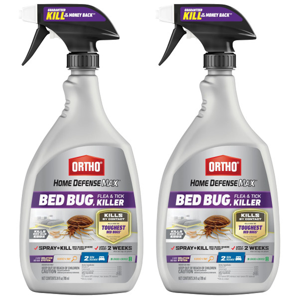 Ortho Home Defense Max Bed Bug, Flea & Tick Killer, 24 fl. oz. (2-Pack)