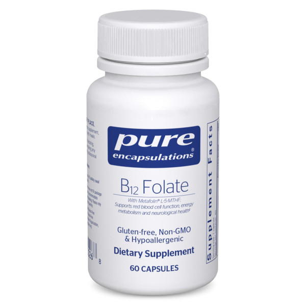 Pure Encapsulations B12 Folate, 60 Capsules