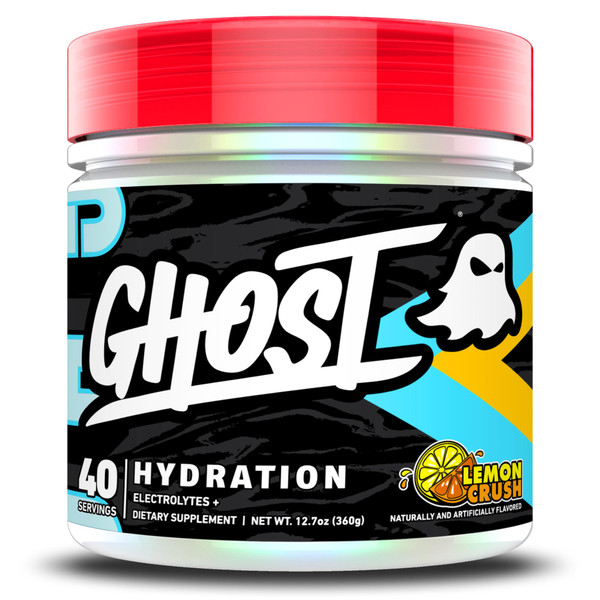 GHOST Hydration Tub, Electrolyte Powder, Lemon Crush, 40 Servings